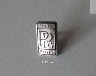 Unique Rolls Royce logo pin from the 1980s - Perfect for vintage lovers