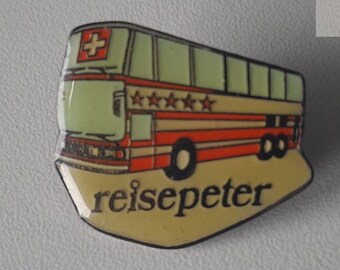 Reisepeter 5-Star Bus Pin – A Piece of Swiss Travel History!