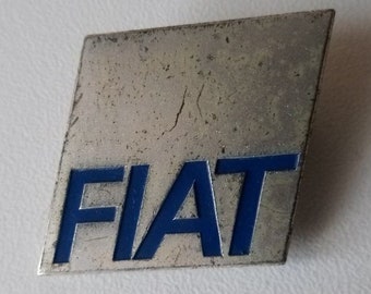 Large FIAT Logo Brooch – Classic Embossed Auto Badge