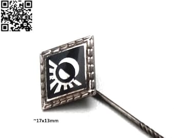 DEGUSSA Logo Anstecknadel: Elegante Silber-Nadel aus den 1950ern!