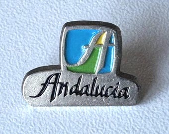 Andalucia tourism pin – rare Spanish collectible
