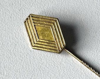 Renault gold diamond lapel pin – IAA 1987 – original logo collector badge
