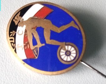 D.T.C. Membership Badge – German Touring Club, Enamel, 1920s, Automotive History