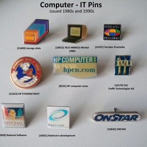 Pins de TI dos anos 80 aos anos 2000, escolha o seu favorito agora!