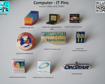 IT pins from the 80s to 2000s, pick your favorite now!