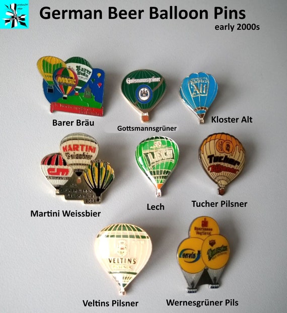 Cheers! With these German Beer Balloon Pins you can celebrate every occasion!