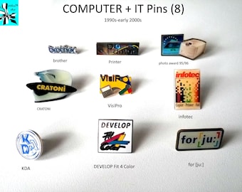 Computer & IT Pins - A Touch of Nostalgia!