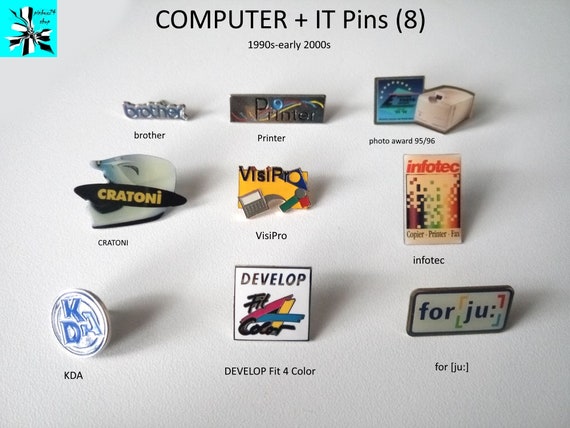 Retro Computer IT Pins - 1990s Style! part 8