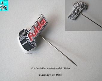 FULDA Tire Lapel Pin: Vintage Badge from the 1980s!