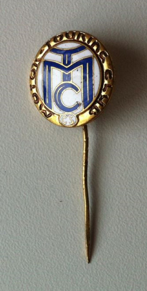 MTC - Motor Touring Club CS Lapel Pin Badge Enamel 1920s