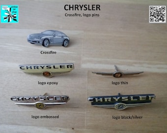 Choose Your Style with CHRYSLER Crossfire and Logo Pins!