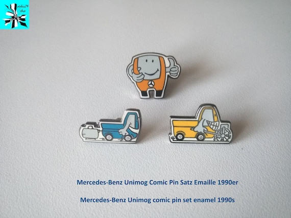 Eyewitnesses to Unimog history: enamel pins