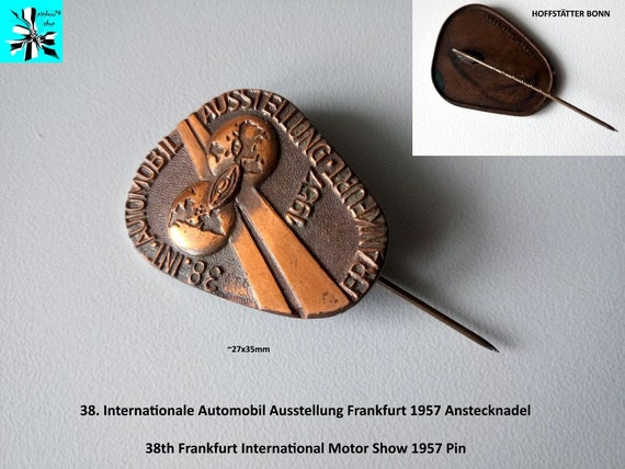 A piece of automotive history: 38th IAA Frankfurt 1957 pin