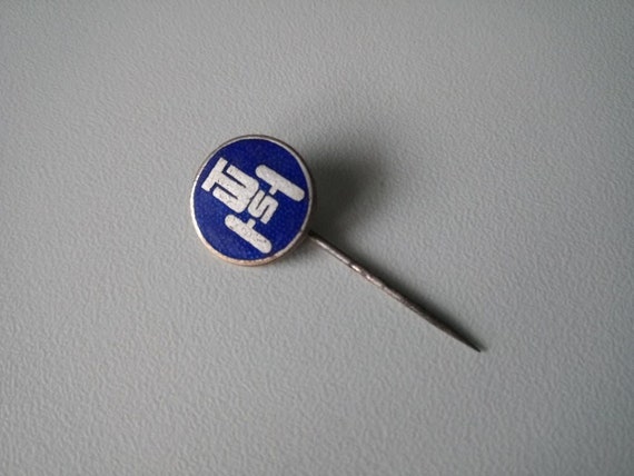 TWS - Schönebeck GDR tractor factory lapel pin enamel 1950s