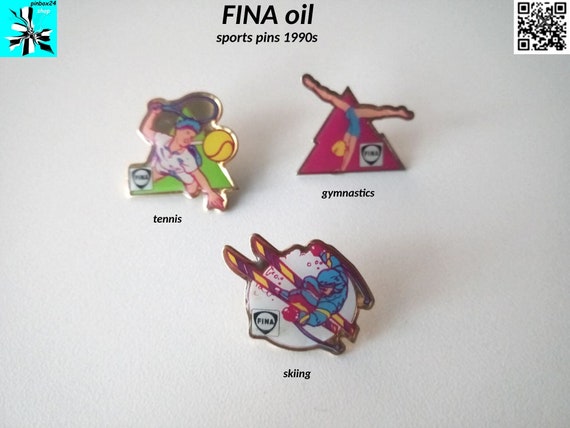 FINA Oil Sports Pins 1990s - select now