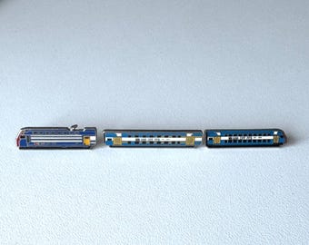 Railway enamel pin set – rare regional train trio