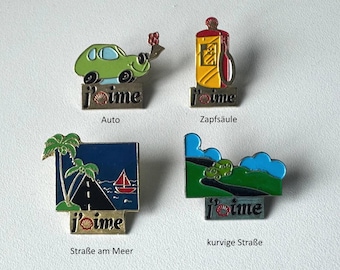 Rare Shell “j’aime” Pins – Original 1990s Promo Designs (Choose Your Motif)