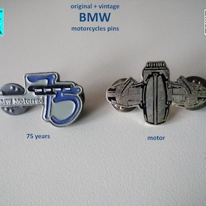 BMW 75 Years Motorcycle & Boxer Engine Pins - Exclusive Collectibles from 1998