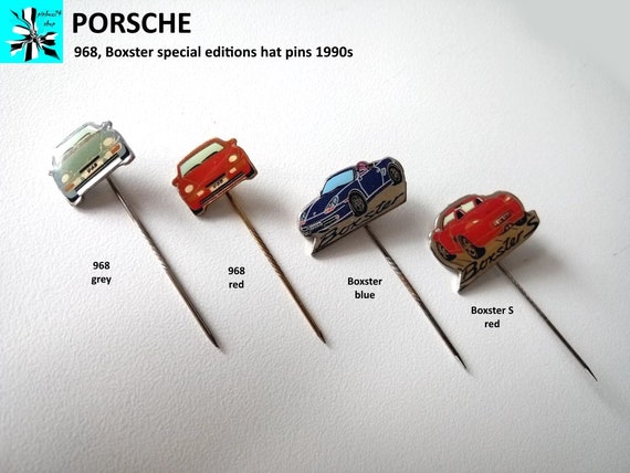 Porsche 968 and Boxster pins: exclusive collector's items