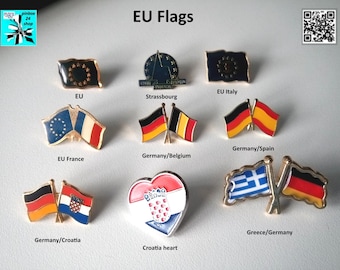 EU Country Flag Pins - Show Your European Pride!
