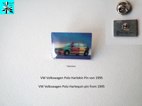 VW Volkswagen Polo Harlequin pin from 1995