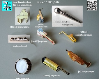 Rock your style with these music instruments pins