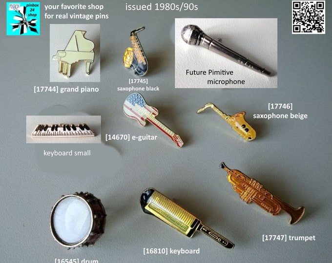 Donnez du style à votre style avec ces épingles d'instruments de musique