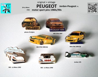 Peugeot & Jordan Motorsport Pins - Pin the Racing Legends!