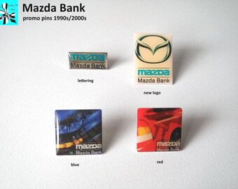 MAZDA Bank Promo Pins - Wearable Automotive History!