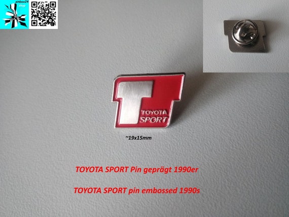 TOYOTA SPORT pin embossed 1990s