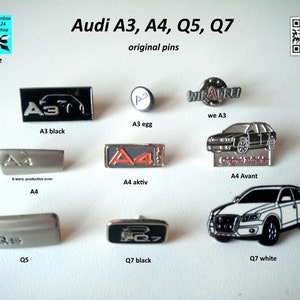 Portachiavi originale per Audi A3 A4L A5 A6L Q3 Q5 Q7 Q8 portachiavi con  logo ciondolo