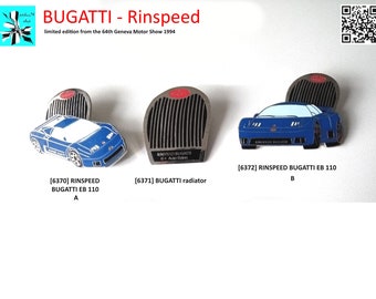 A special memory! BUGATTI Rinspeed limited Edition pins from the 1994 Geneva Motor Show