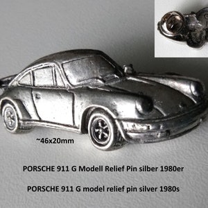 ポルシェ 911 カレラ G - レリーフエンボス加工シルバーピン