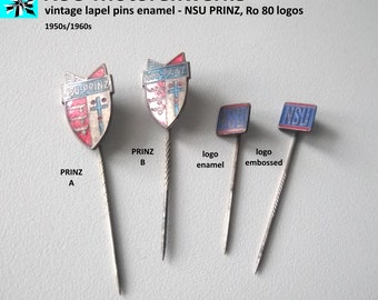 Original NSU Logo Pins - 50s/60s Icon