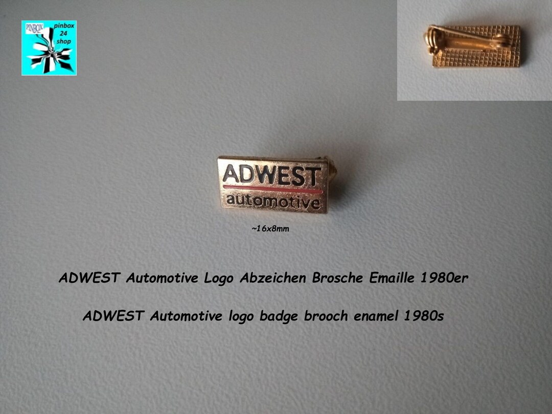 ADWEST Logo Brooch - A Piece of Automotive History! - Etsy