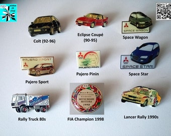 Authentic 1980s/1990s Mitsubishi Pins - Choose Now!