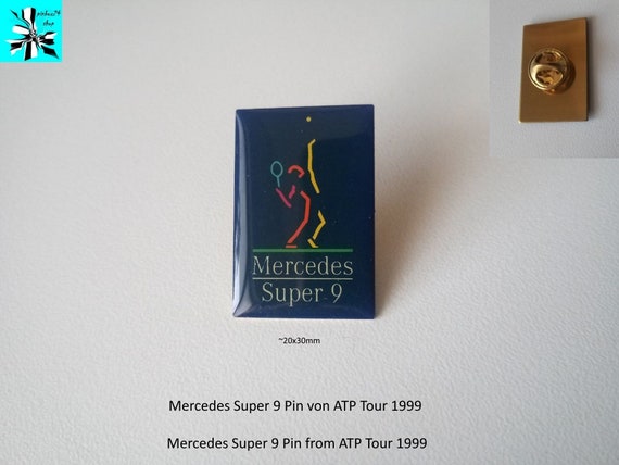 Unique look with the Mercedes Super 9 Tennis Pin!