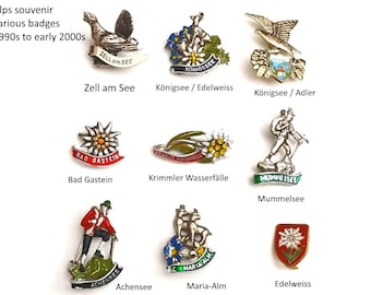 Alpine Souvenir Badges - Memories of the Mountains!