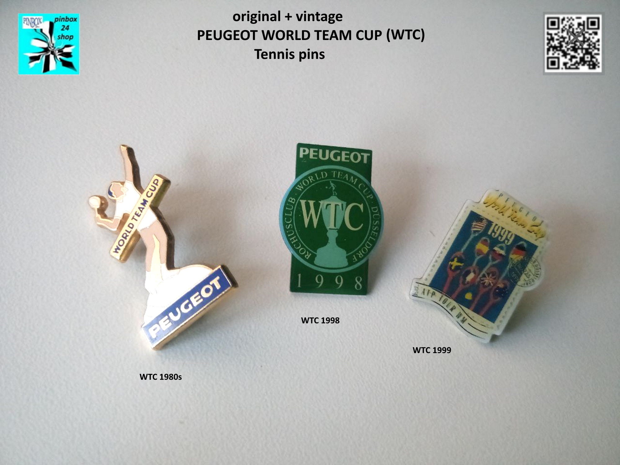 Peugeot World Tour Cup / ATP Tennis Pins: the Pins With Impact - Etsy