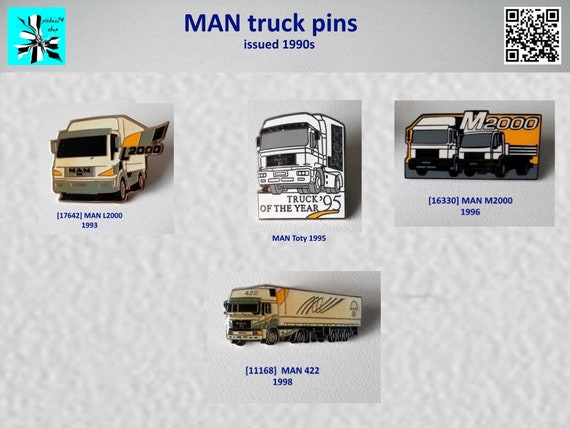 Experience the nostalgia of the 90s with MAN Truck Pins