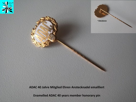 ADAC honorary pin 40 years