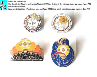 Warsteiner Montgolfiade 2004 Pin Set - Limited Edition