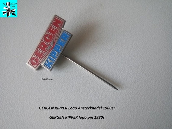 GERGEN KIPPER logo pin 1980s