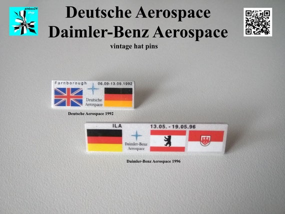 Deutsche Aerospace, Daimler-Benz Aerospace aviation exhibitions pins 1990s - select