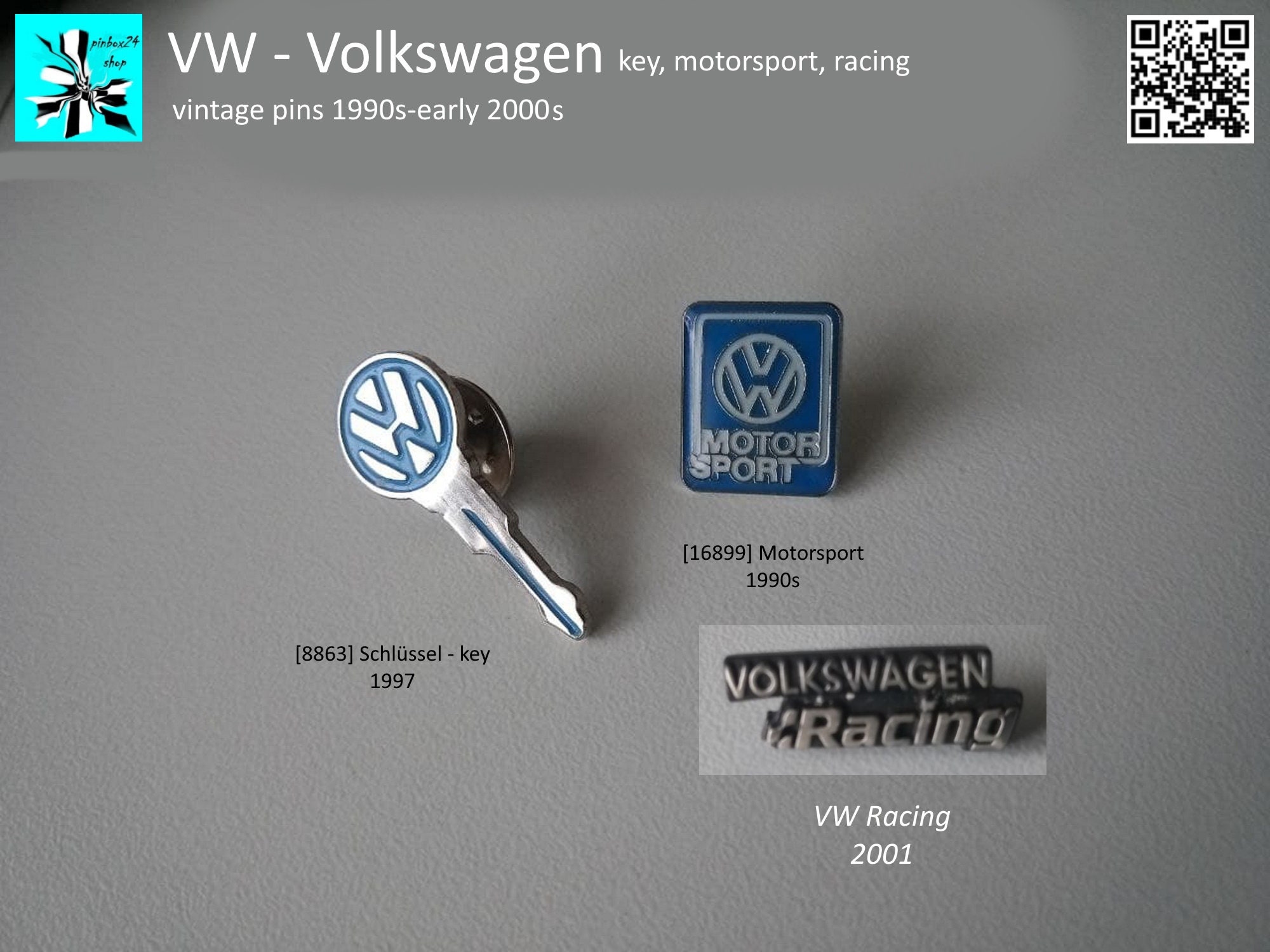 VW VOLKSWAGEN Schlüssel, Motorsport , Racing Pins - .de