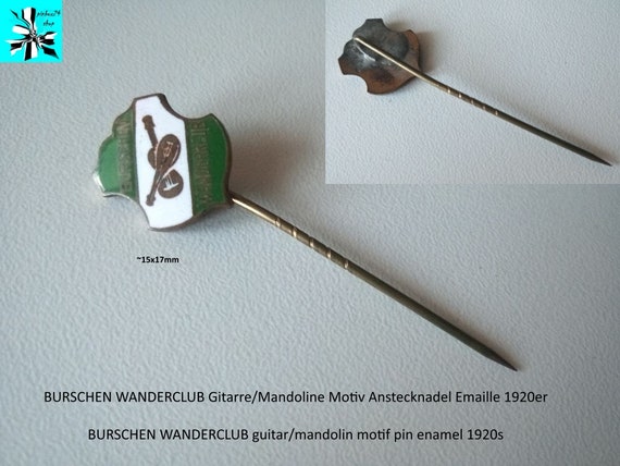 BURSCHEN WANDERCLUB - Vintage Guitar/Mandolin Lapel Pin