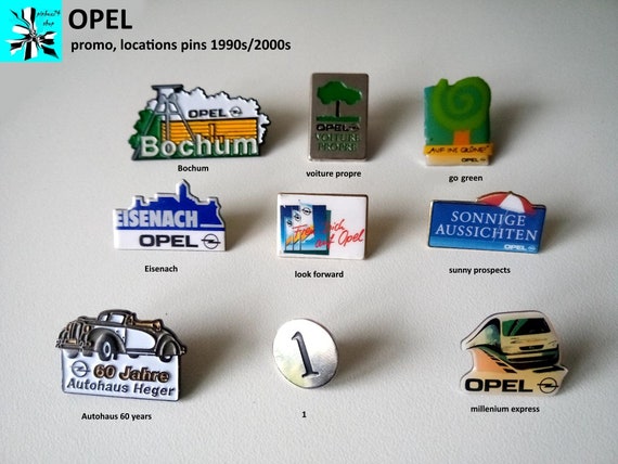 OPEL Pins - Bochum, Eisenach & Promotion