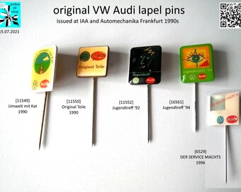 VW Audi Pins - A Piece of Automotive History!