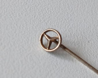 Rare Mercedes-Benz Star Pin: Gilded Sterling Silver Award