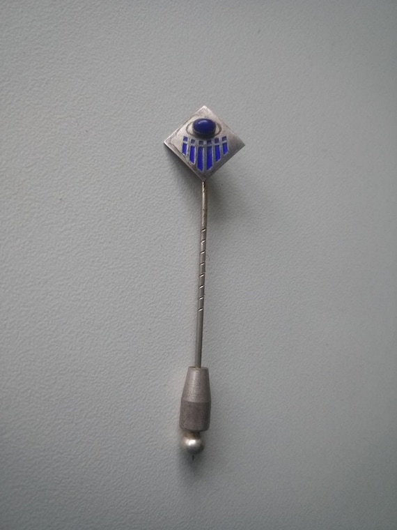 Art Deco badge square antique lapel pin tie pin la
